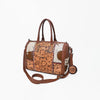 ADBG1878 Speedy Hand Tooled Hair onGenuine Leather Women Bag