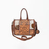 ADBG1878 Speedy Hand Tooled Hair onGenuine Leather Women Bag