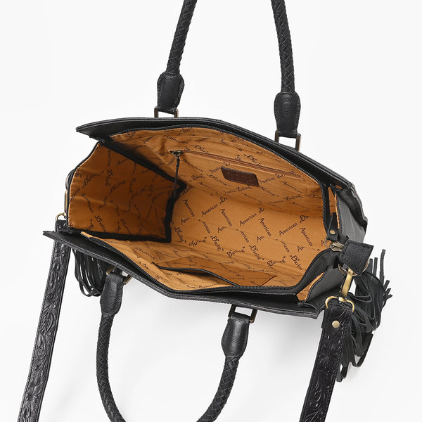 ADBG1889 Tote Hand Tooled Hair on Genuine Leather Women Bag