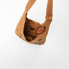 ADBGA1248E American Darling Genuine Suede Embroidered Western Hobo Tan Shoulder Bag
