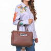 Official PRCA & NFR Licensed Collection®️ Brown Genuine Western Leather Speedy Bag