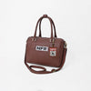 Official PRCA & NFR Licensed Collection®️ Brown Genuine Western Leather Speedy Bag