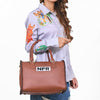 Official PRCA & NFR Licensed Collection®️ Genuine Western Leather Speedy Handbag
