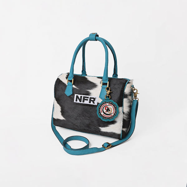 Official PRCA & NFR Licensed Collection®️Hair-on-Hide & Genuine Leather Speedy Bag