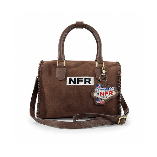 Official PRCA & NFR Licensed Collection®️ Western Suede Leather Speedy Bag