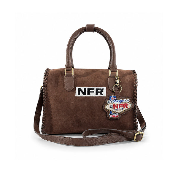 Official PRCA & NFR Licensed Collection®️ Western Suede Leather Speedy Bag