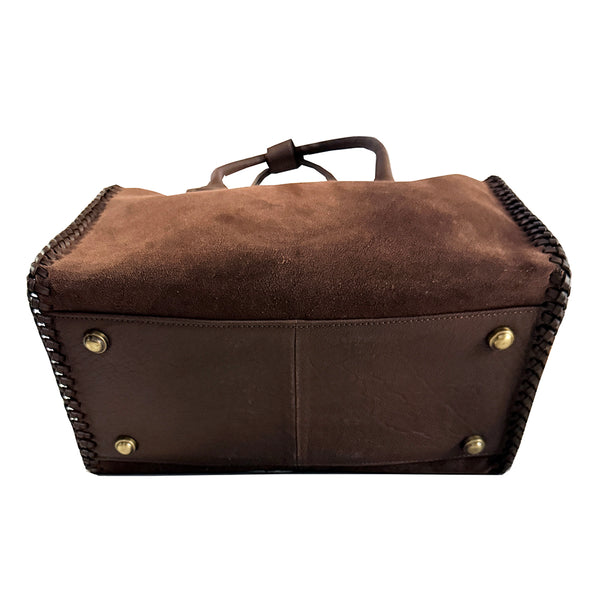 Official PRCA & NFR Licensed Collection®️ Western Suede Leather Speedy Bag