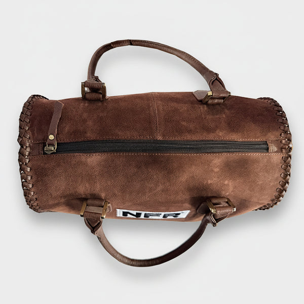Official PRCA & NFR Licensed Collection®️ Western Suede Leather Speedy Bag