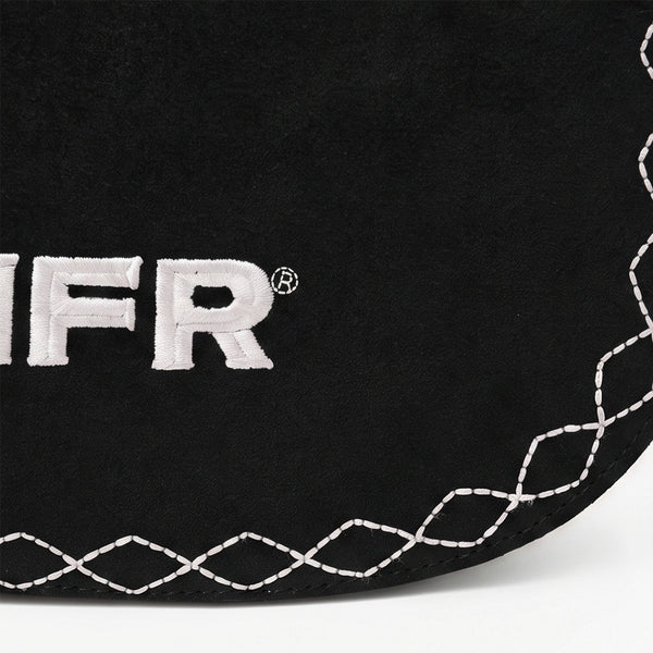 Official PRCA & NFR Licensed Collection® Premium Suede White Embroidered Western Shoulder Bag