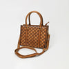 ADBGM755 American Darling Studded Quilted Leather Handbag with Removable Strap