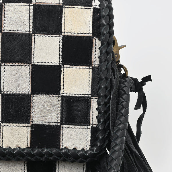 ADBGM861 Crossbody Hair on Genuine Leather Women Bag