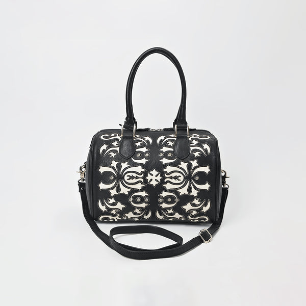ADBGM897 Western Floral Overlay Leather Speedy Bag - American Darling