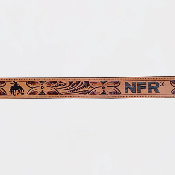 Official PRCA & NFR Licensed Collection®️ Bucking Bronco Tooled Leather Belt