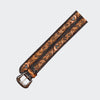 Official PRCA & NFR Licensed Collection®️Dark Brown Floral Genuine Leather Belt