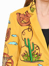 ADBZ071 American Darling Yellow Fabric Western Embroidered Wagon Blazer Jacket