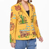 ADBZ071 American Darling Yellow Fabric Western Embroidered Wagon Blazer Jacket