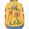 ADBZ071 American Darling Yellow Fabric Western Embroidered Wagon Blazer Jacket