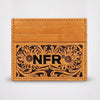 Official PRCA & NFR Licensed Collection®️ Hand Tooled Western Leather Card Holder