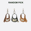 ADCHA123 American Darling Genuine Hair-On Mini Hobo Bag Keychain Pouch