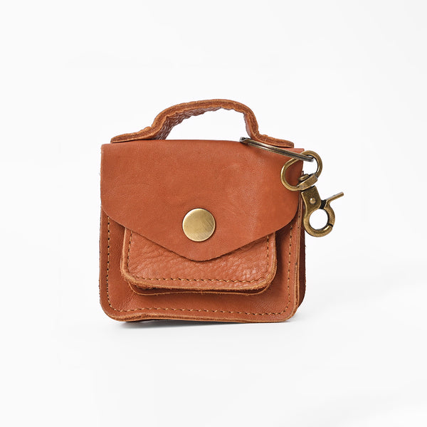 ADCHM102 American Darling Genuine Leather Mini Handbag Keychain Charm