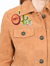 ADJKT100 American Darling Desert Embroidered Genuine Leather Western Apparel Jacket