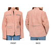 ADJKT102 American Darling Studded Leather Western Zip Jacket