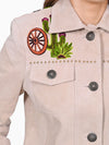 ADJKT107 American Darling Women Western Embroidered Suede Leather Jacket