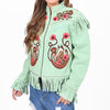 ADJKT113 American Darling Women Embroidered Leather Western Apparel Jacket