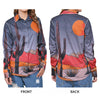 ADSH085 American Darling 100% Satin Cotton Desert Print Western Shirt