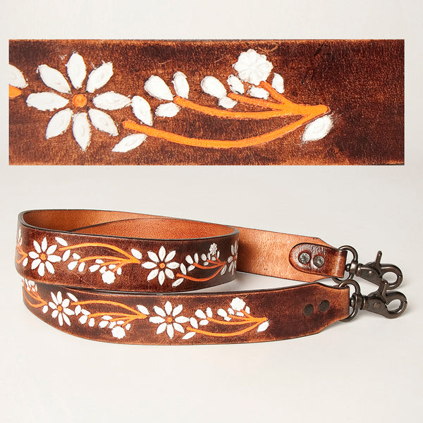 LC-ADSTZ105 Hand Tooled Genuine Leather Handle Strap