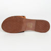 LC-ADFTE106A-8 Sunflower Tooled Leather Slide Sandals - Western Summer Slip-Ons by American Darling