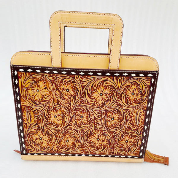 LC-ADBGF158 Briefcase Genuine Western Leather Women Bag