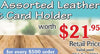 Assorted Gift with purchase - leather wallet/key chain