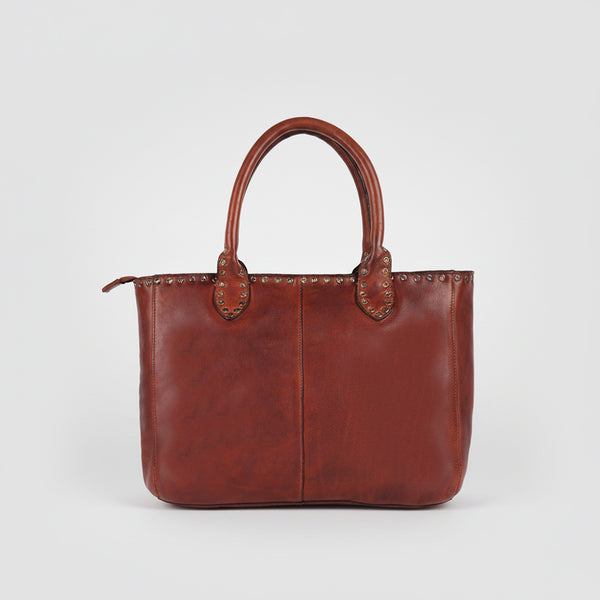 SWL139 Solviera -Handcrafted Riveted Tote