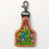 LC-ADKR165 Hand Tooled Genuine Leather Keyring