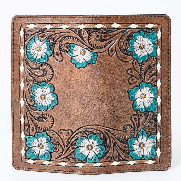 KBG206 American Darling Genuine Leather Hand Tooled Floral Wallet