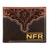 Official PRCA & NFR Licensed Collection®️ Hand-Tooled Floral Leather Bifold Wallet