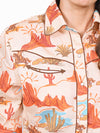 ADSH086 American Darling 100% Satin Cotton Canyon Landscape Western Shirt