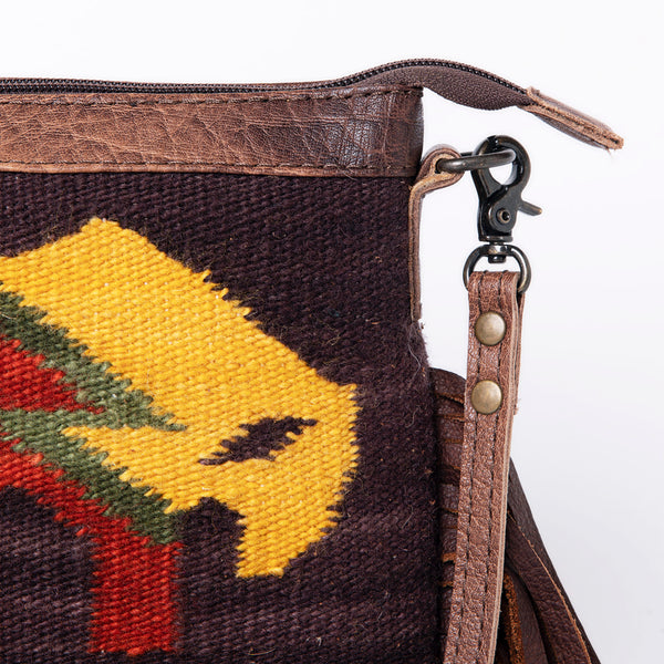 ADBG236 American Darling Saddle Blanket Boho Fringe Crossbody Bag