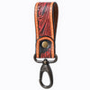 ADKR218BHand Tooled Genuine Leather Wristlet Key Ring