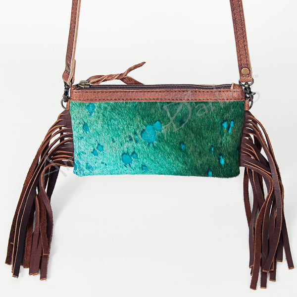 LC-ADBGS142 Hair-On Mini Crossbody - Western Leather Purse with Adjustable Strap