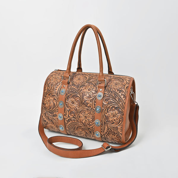 ADBGZ1006 American Darling Hand Tooled Leather Speedy Bag Western Handbag Purse