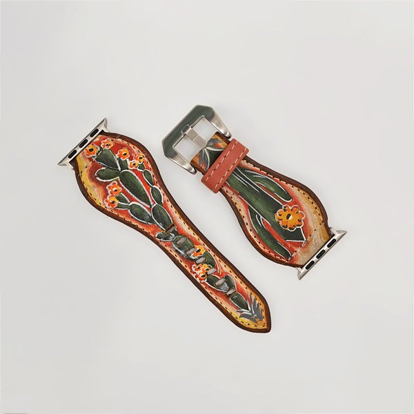 ADWAM131 American Darling Genuine Leather Hand Painted Watch Strap