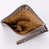 ADBG967 American Darling Crocodile Embossed Western Leather Wristlet