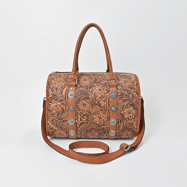 ADBGZ1006 American Darling Hand Tooled Leather Speedy Bag Western Handbag Purse