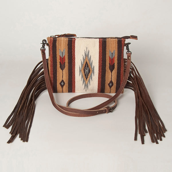 ADBG236 American Darling Saddle Blanket Boho Fringe Crossbody Bag