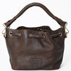 LC-ADBGM189B Bucket Genuine Western Leather Women Bag