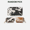 ADCHA124 American Darling Genuine Leather & Hair-on-Hide Mini Pouch Keychain Case