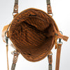 ADBG541 American Darling Hand Tooled Leather & Hair-On Cowhide Western Tote Bag