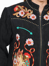 ADJKT111 American Darling Women Leather Fringed Embroidered Western Jacket